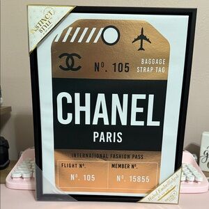 CHANEL Paris Canvas Wall Art